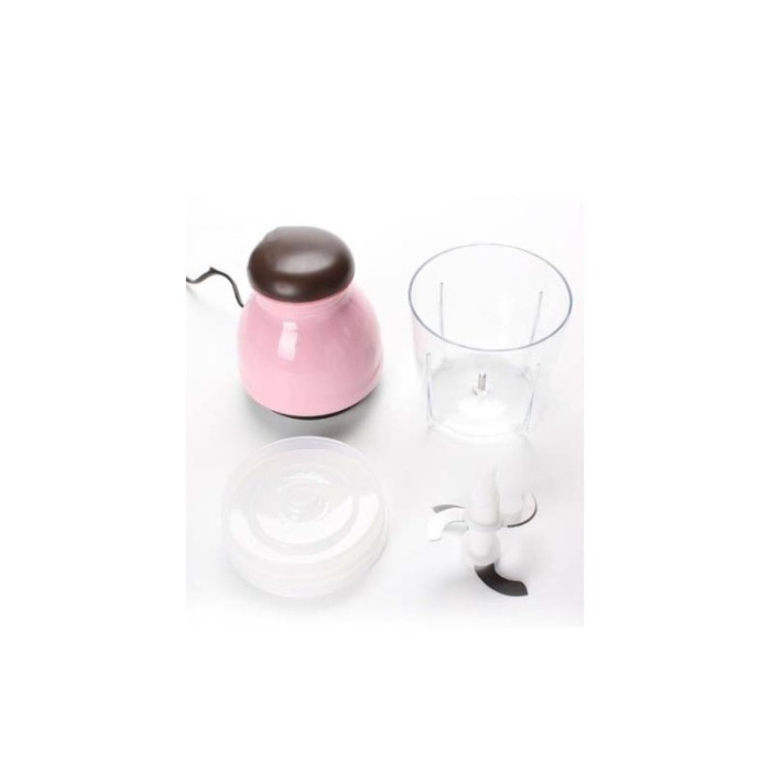 Blender Fast Chop, tip robot de bucatarie,taie,toaca, marunteste si amesteca,ergonomic si compact, 4 lame, roz,doty [7]