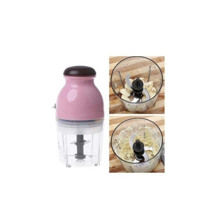 Blender Fast Chop, tip robot de bucatarie,taie,toaca, marunteste si amesteca,ergonomic si compact, 4 lame, roz,doty [8]