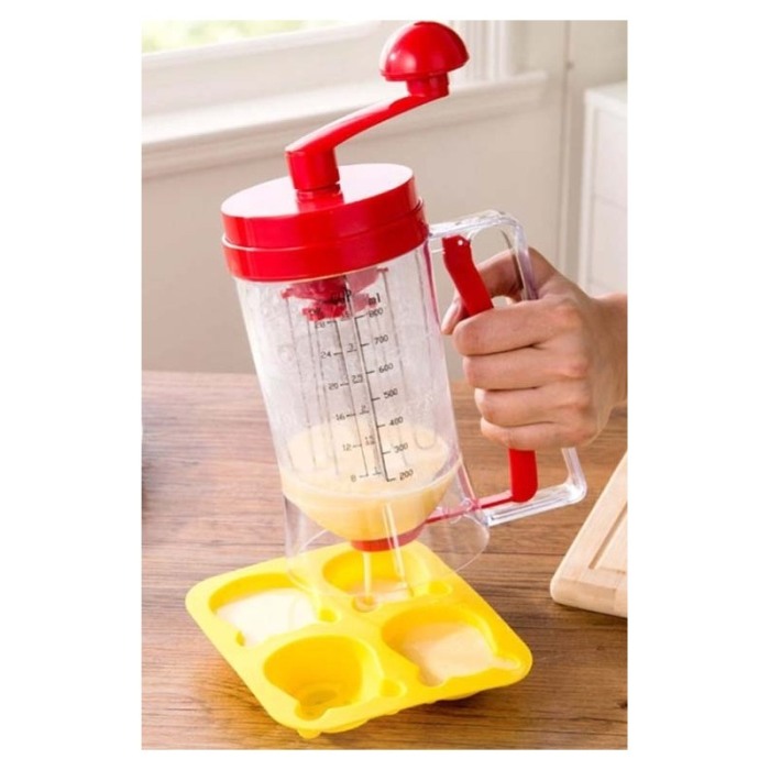 Blender manual pentru clatite si prajituri 2 in 1 , distribuitor aluat ,cana gradata,practic,usor de folosit si curatat, materia [6]