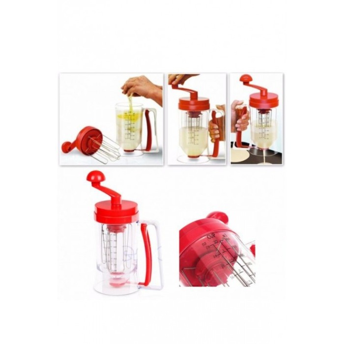 Blender manual pentru clatite si prajituri 2 in 1 , distribuitor aluat ,cana gradata,practic,usor de folosit si curatat, materia [3]