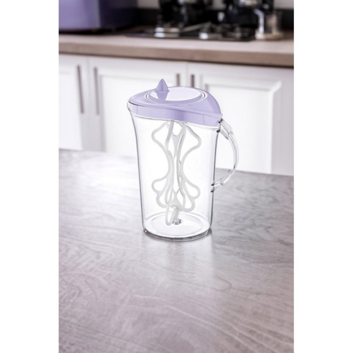 Blender manual PitcherMix, usor de utilizat, pentru limonada, creme, ayran, sosuri, recipient 2,4 l, mov, Doty®️ [2]