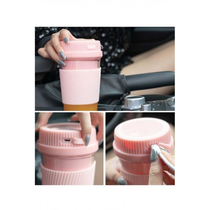 Blender portabil My Mini Juice, pentru suc de fructe sau smoothie, electric, reincarcare USB, baterie de 2400mAh, usor de folosi [5]