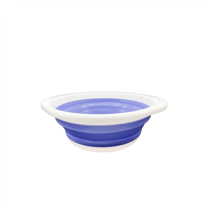 Bol pliabil LunchBowl pentru animalele de companie de talie mare,24x9 cm , alb/mov [2]