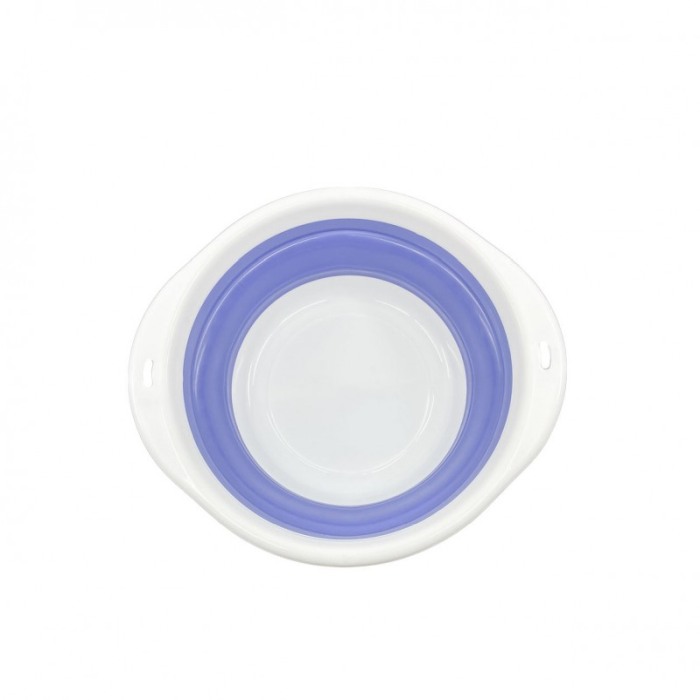 Bol pliabil LunchBowl pentru animalele de companie de talie mare,24x9 cm , alb/mov [5]