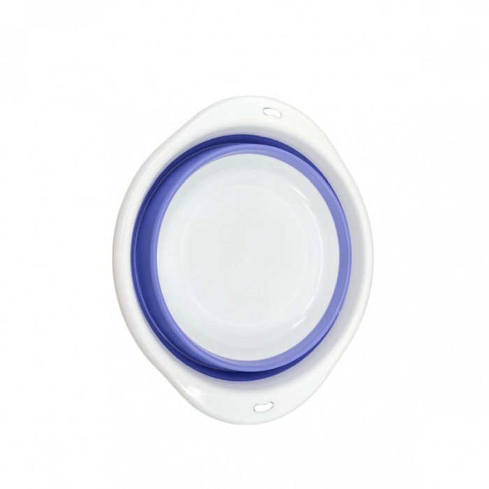 Bol pliabil LunchBowl pentru animalele de companie de talie mare,24x9 cm , alb/mov [3]