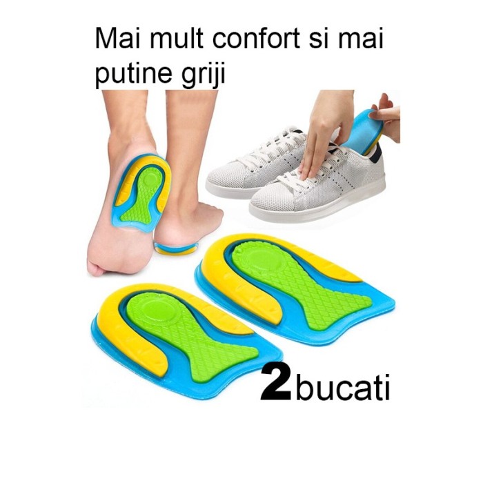 Branturi pentru calcaie HeelPillow, din silicon, 11.2x7.5 cm, pentru ameliorarea durerilor, Doty®️ [2]