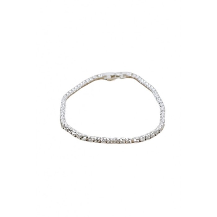 Bratara Petite Doty®, tip tennis, din aliaj, cu pietre din zirconiu, argintiu, 17 cm [1]