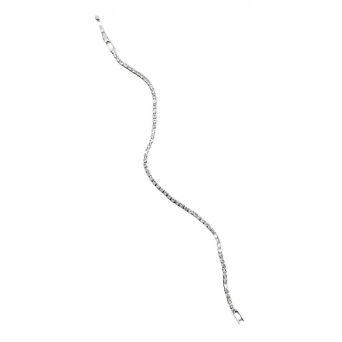 Bratara Petite Doty®, tip tennis, din aliaj, cu pietre din zirconiu, argintiu, 17 cm [4]