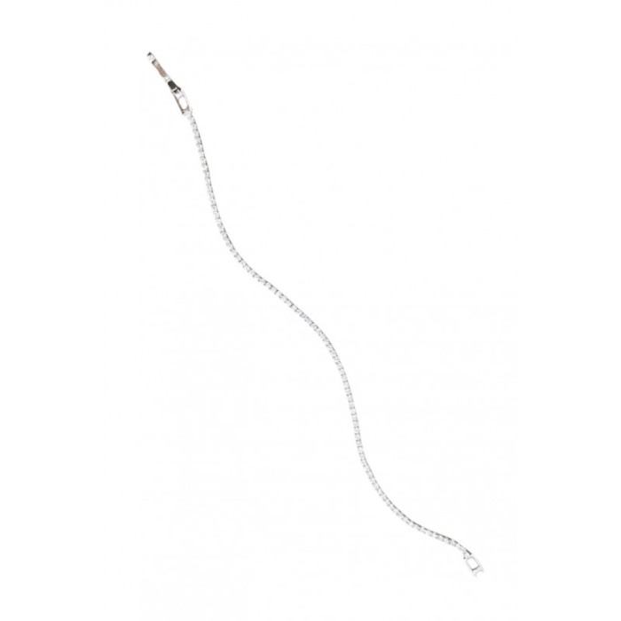 Bratara Rhea Doty®, tip tennis, din aliaj, cu pietre din zirconiu, argintiu, 16.5 cm [2]