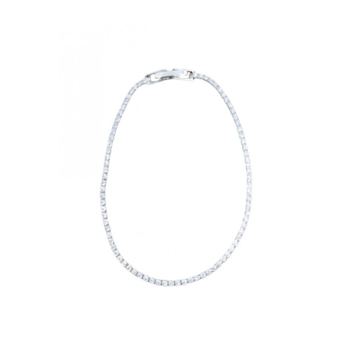 Bratara Rhea Doty®, tip tennis, din aliaj, cu pietre din zirconiu, argintiu, 16.5 cm [1]
