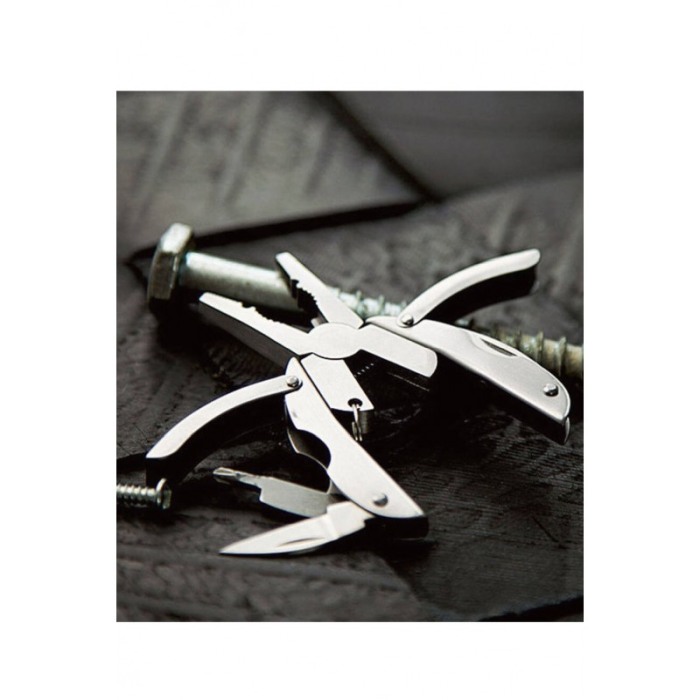 Breloc Multitool KeyBug 6 in 1, otel inoxidabil,design insecta, 5 x 3,5 x 1 cm , practic, argintiu [4]