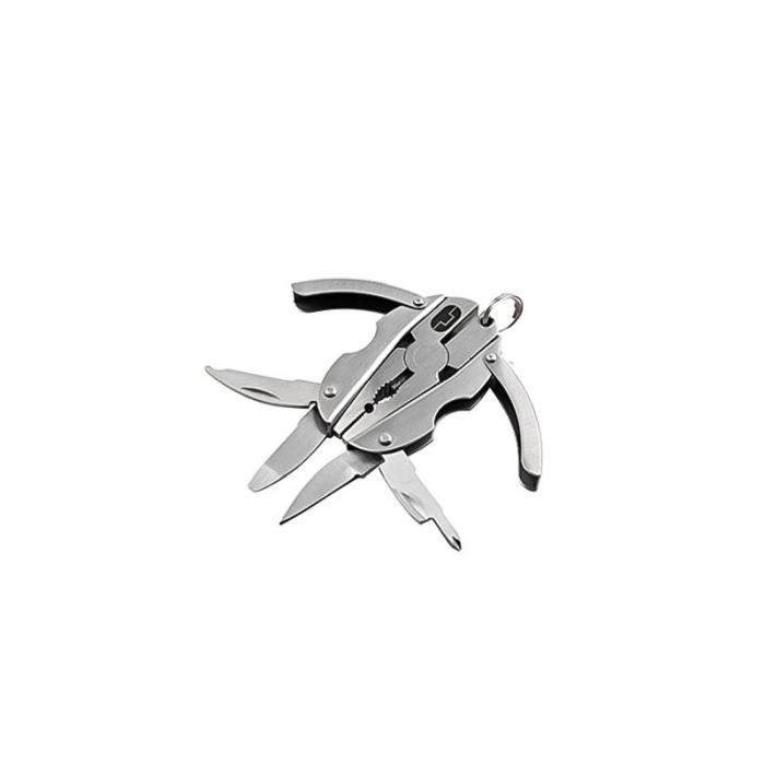Breloc Multitool KeyBug 6 in 1, otel inoxidabil,design insecta, 5 x 3,5 x 1 cm , practic, argintiu [3]