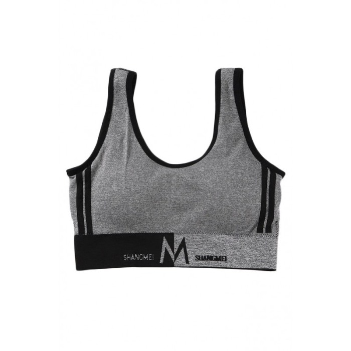 Bustiera sport pentru femei Pushups, din elastan, pentru slabit, modelare si sustinere corporala, masura S, gri, Doty®️ [1]
