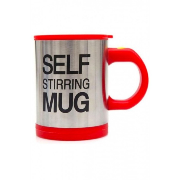 Cana Smart cu autoamestecare si capac cu 2 baterii tip AAA, Self-stirring Mug rosie,350 ml, Doty [5]