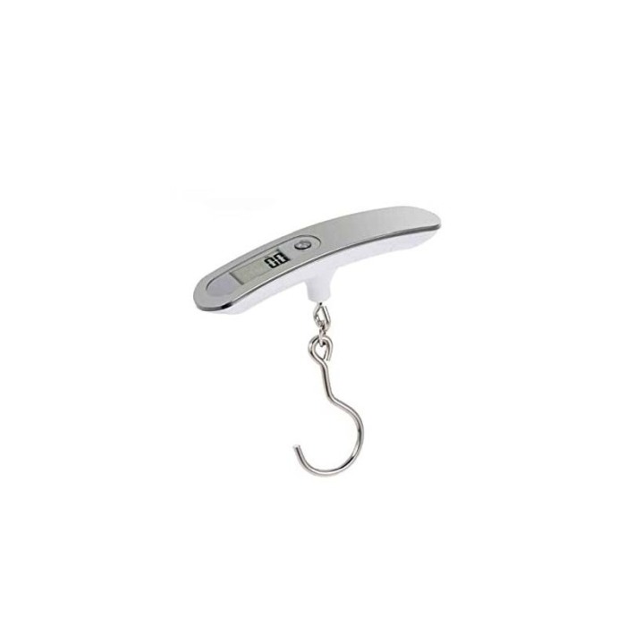 Cantar de mana, pentru bagaje/alimente,afisaj electronic, pana la 50 kg, portabil, baterie inclusa, argintiu [8]