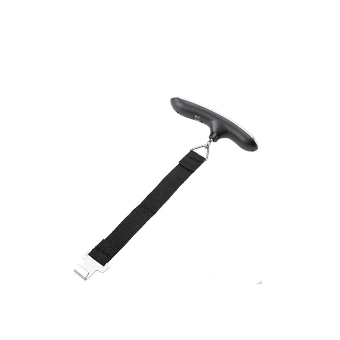 Cantar pentru bagaje PreciseWeight Doty®, digital cu afisaj LCD, Metal, Portabil, Carlig inclus, maxim 50 kg, argintiu [5]
