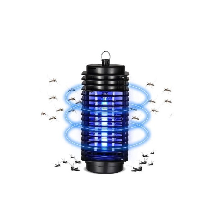 Capcana electronica Lampa UV antiinsecte Lantern Lamp, tip felinar hexagon, eficient, combatere insecte, negru [2]