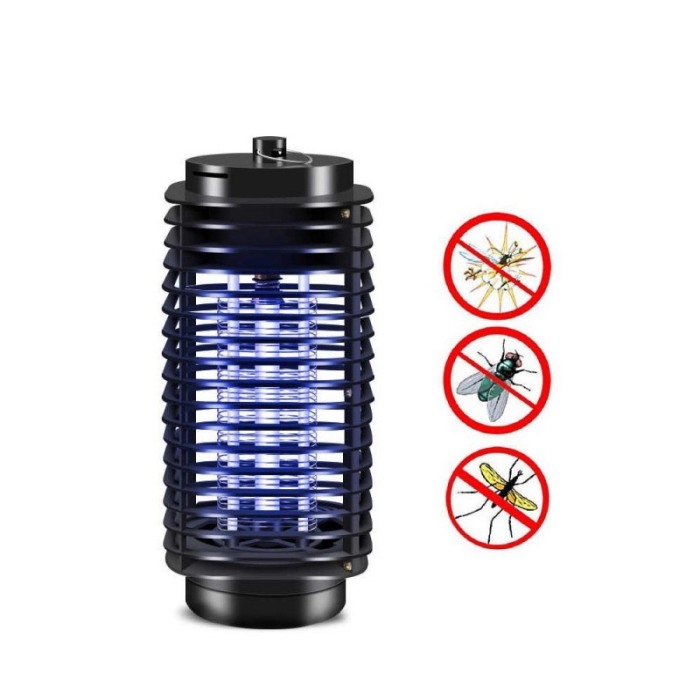 Capcana electronica Lampa UV antiinsecte Lantern Lamp, tip felinar hexagon, eficient, combatere insecte, negru [3]