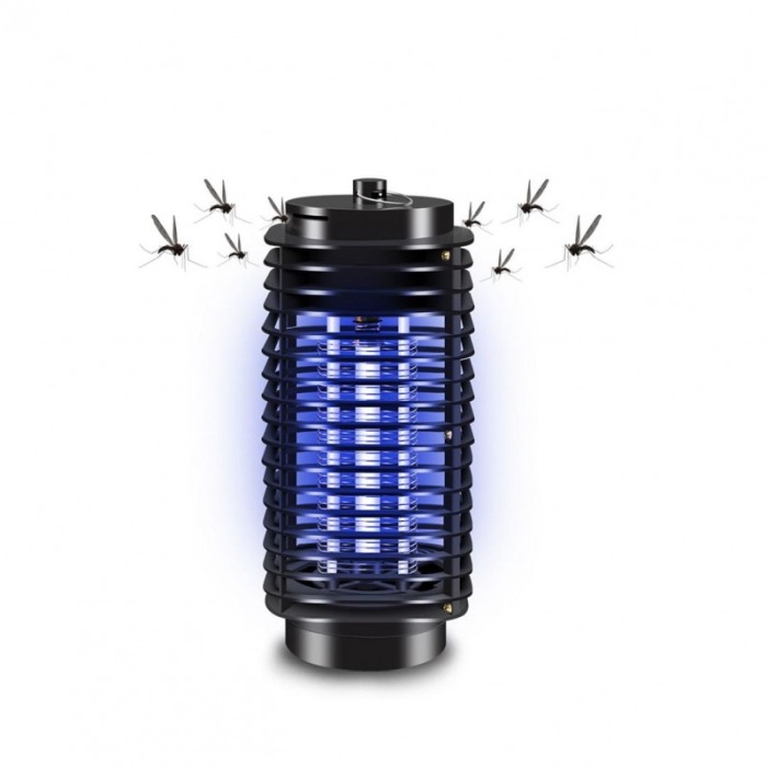 Capcana electronica Lampa UV antiinsecte Lantern Lamp, tip felinar hexagon, eficient, combatere insecte, negru [1]