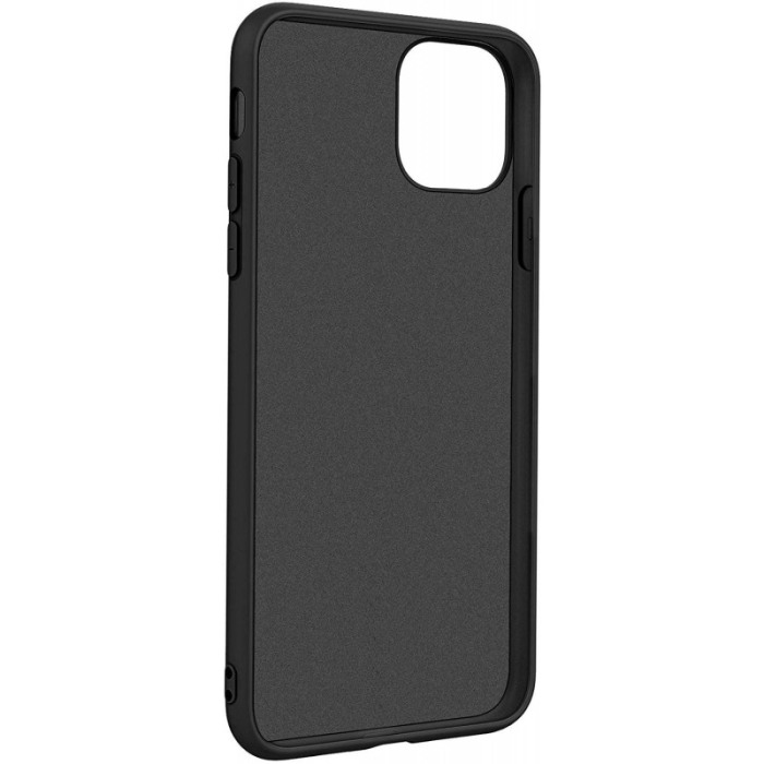 Carcasa  iPhone 11 Negru 6.1 inch , Suport tip Inel, Liquid Silicone [2]
