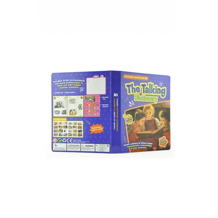 Carte interactiva si educativa TalkativeBook Doty®, 500 de cuvinte de baza, in limba engleza, efecte sonore, multicolora [7]