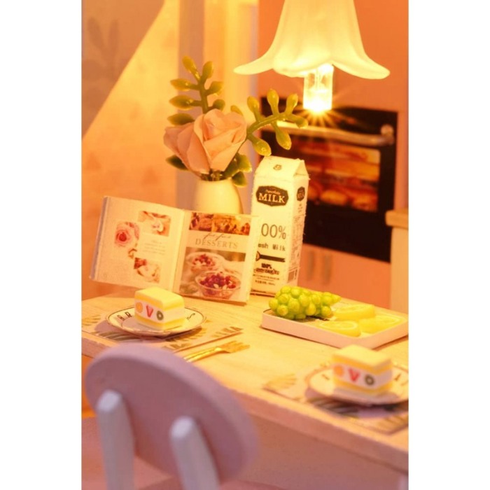 Casa de construit DIY Dream Loft, miniatura artizanala, scala 1:24, cu leduri si accesorii, Doty®️ [4]