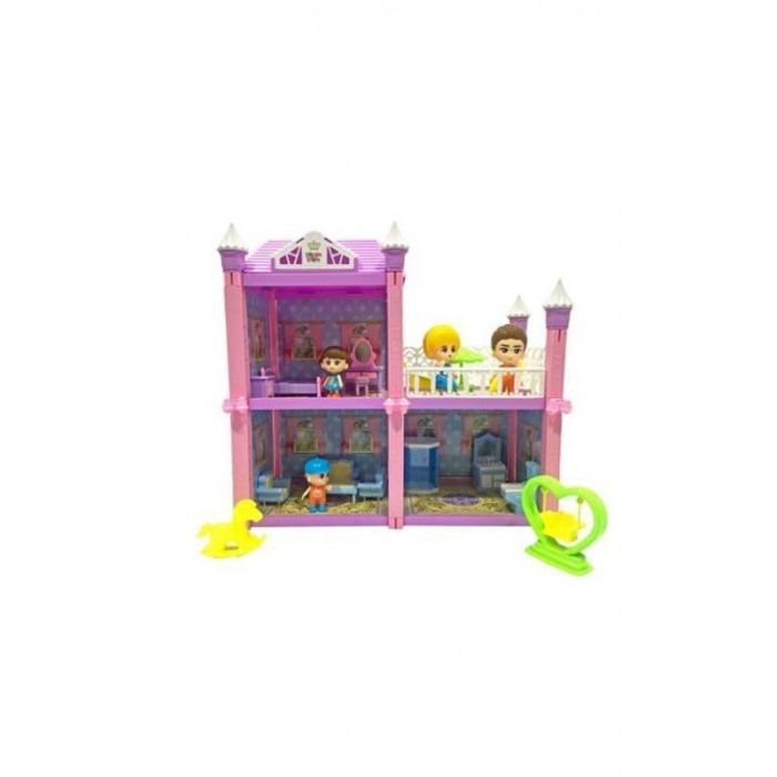 Casa pentru papusi,Dream villa, 4 figurine incluse, 85 de piese, usor de montat, Doty [4]