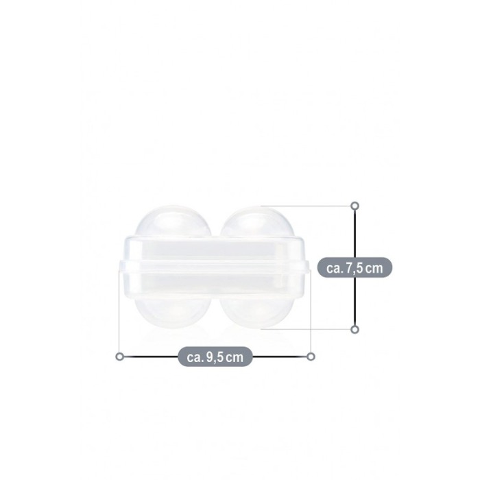 Caserola pentru oua Egg Holder, capacitate 6 oua, inchidere sigura, plastic, transparent, 15x10 cm, Doty®️ [4]