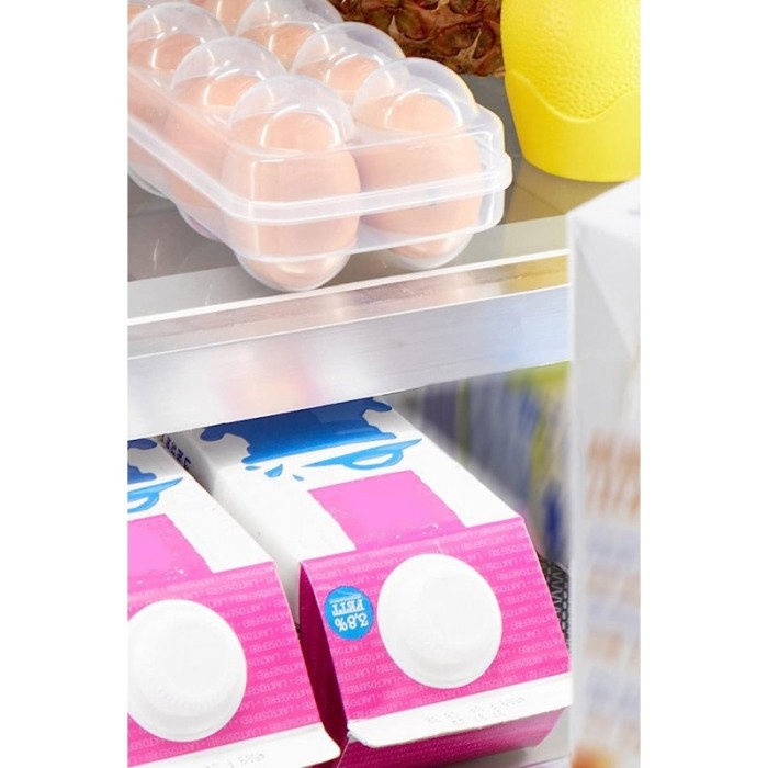 Caserola pentru oua Egg Holder, capacitate 6 oua, inchidere sigura, plastic, transparent, 15x10 cm, Doty®️ [3]