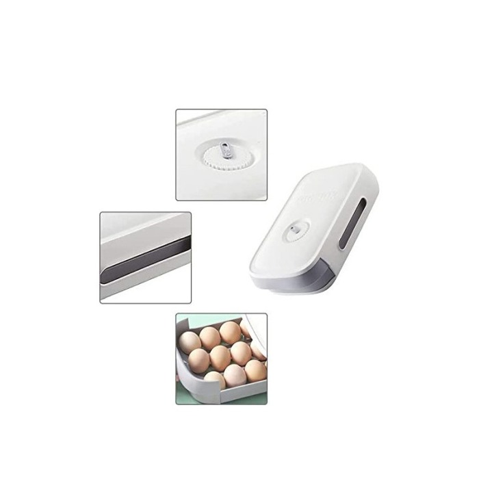 Caserola tip cutie pentru oua EGGS, cu afisarea datei, capacitate 19-21 oua, 32 x 21 x 8 cm, Doty®️ [3]