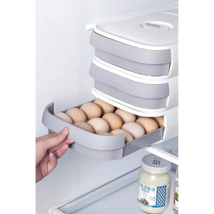 Caserola tip cutie pentru oua EGGS, cu afisarea datei, capacitate 19-21 oua, 32 x 21 x 8 cm, Doty®️ [6]