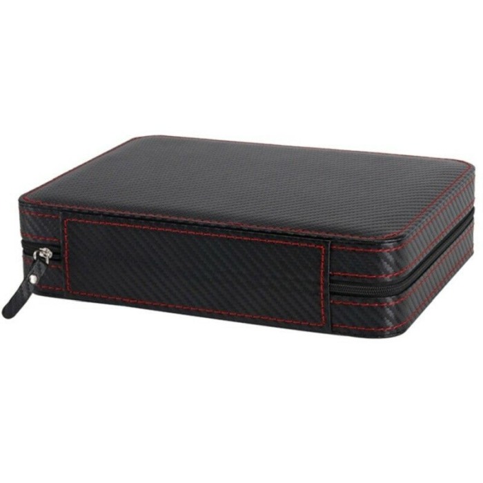 Caseta Transport si depozitare Ceasuri 4 Spatii Negru Carbon [3]