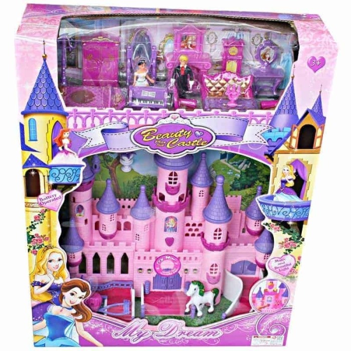 Castel de jucarie cu figurine si mobilier, efecte sonore si luminoase, My Dream Beauty, Doty [3]