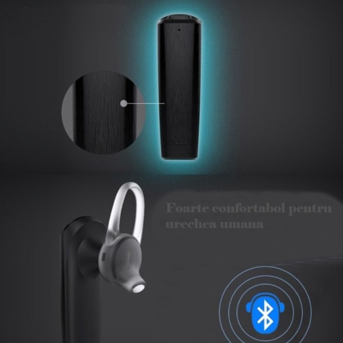 Casti Bluetooth Wireless , versiune 5.0, bussiness , Compatibile Android & iOS ,negru [5]