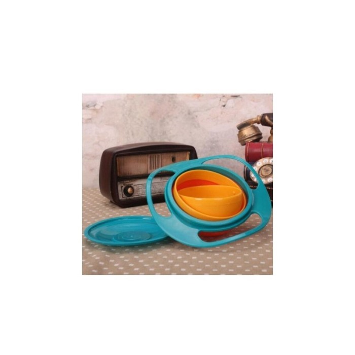 Castron hranire Spinning Bowl, pentru bebelusi si copii, multicolor, 17x 18 cm, Doty [4]