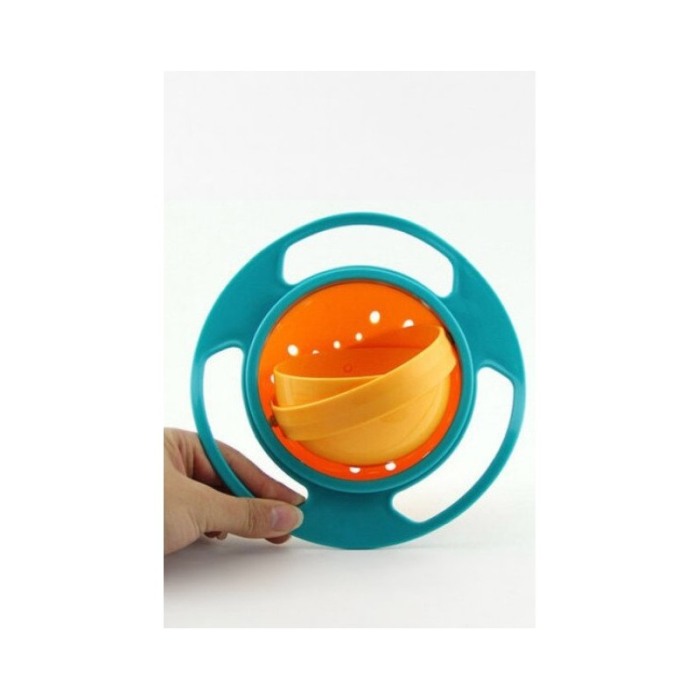 Castron hranire Spinning Bowl, pentru bebelusi si copii, multicolor, 17x 18 cm, Doty [2]