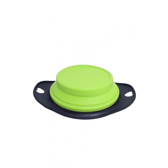 Castron pliabil HeartBowl, pentru animalele de companie de talie medie/mare, design modern, practic,verde, 25x19 cm [5]