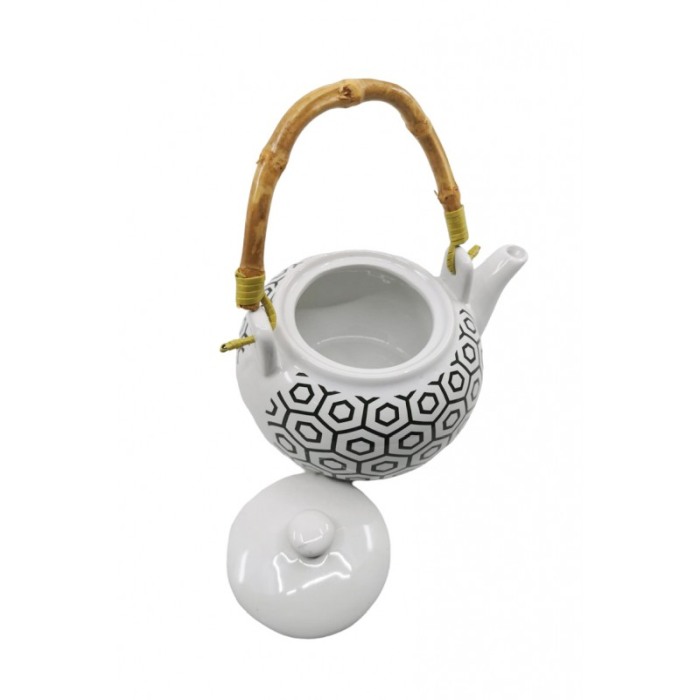 Ceanic Vintage Cup, design creativ, maner din lemn, ceramica, 400 ml, alb, Doty®️ [5]