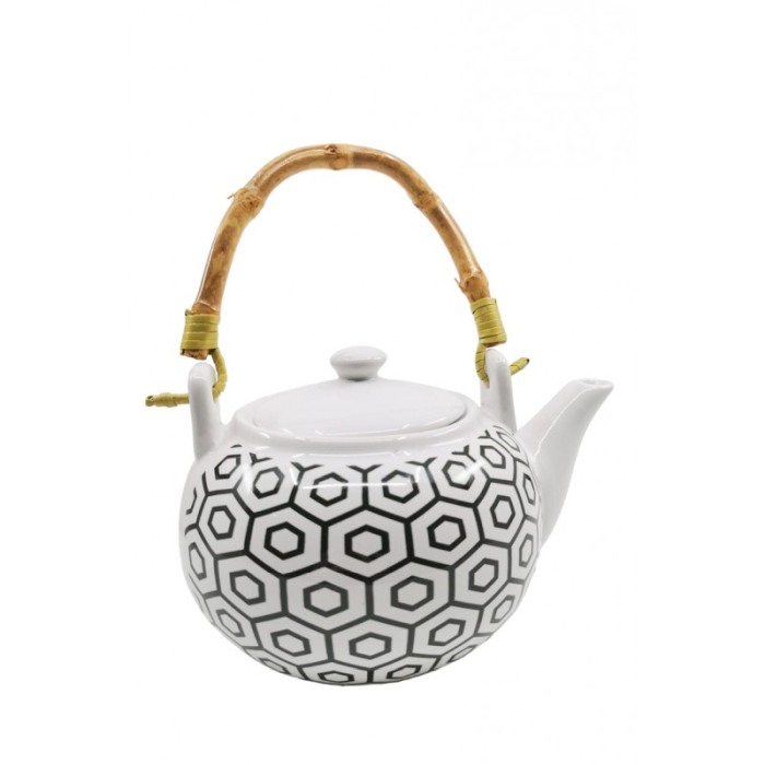Ceanic Vintage Cup, design creativ, maner din lemn, ceramica, 400 ml, alb, Doty®️ [1]