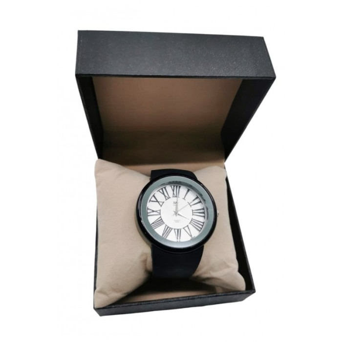Ceas de mana Romans Doty®, Quartz, universal, curea din silicon, negru, resigilat [4]