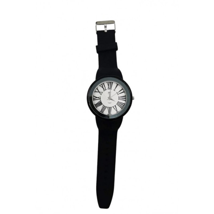 Ceas de mana Romans Doty®, Quartz, universal, curea din silicon, negru, resigilat [1]