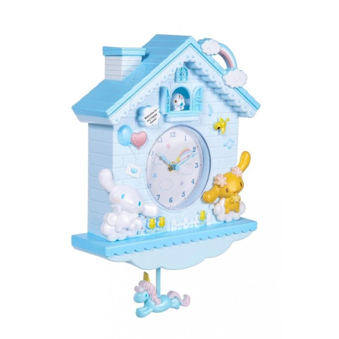 Ceas de perete decorativ Cute Wonderland, pentru camera copilului, 25x30x5 cm, albastru, Doty® [1]
