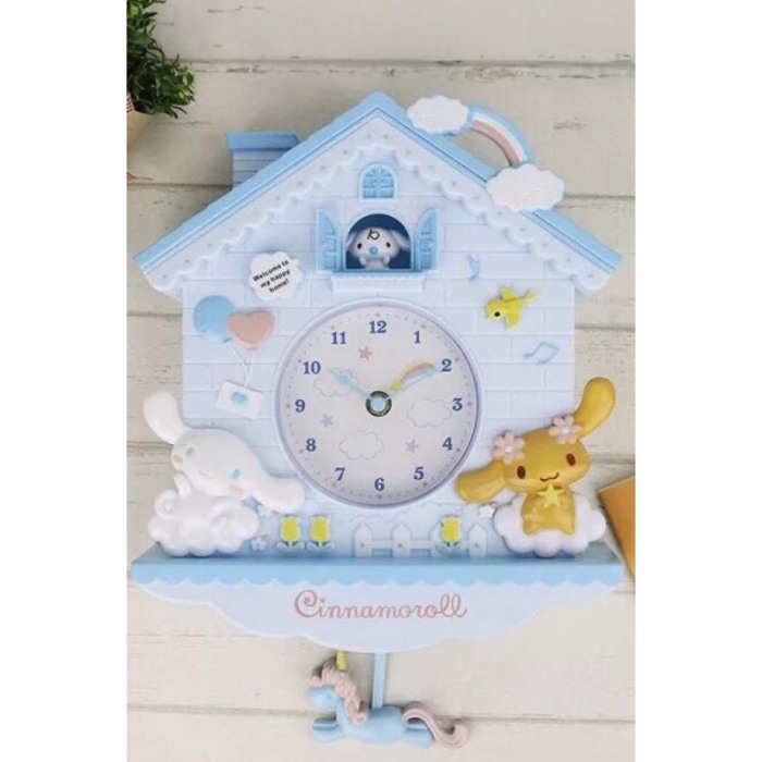 Ceas de perete decorativ Cute Wonderland, pentru camera copilului, 25x30x5 cm, albastru, Doty® [5]