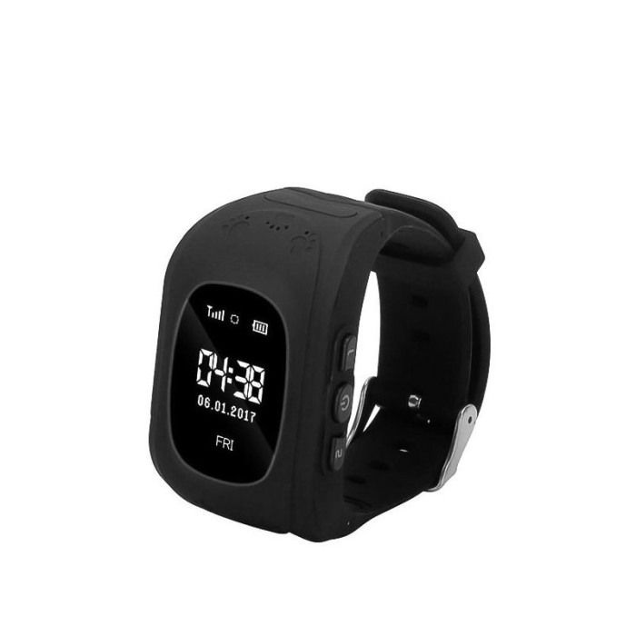 Ceas Smart Tracker pentru copii, Q50 cu functie telefon ,localizare GPS, pedometru,negru, 31x52x12.5 mm [3]