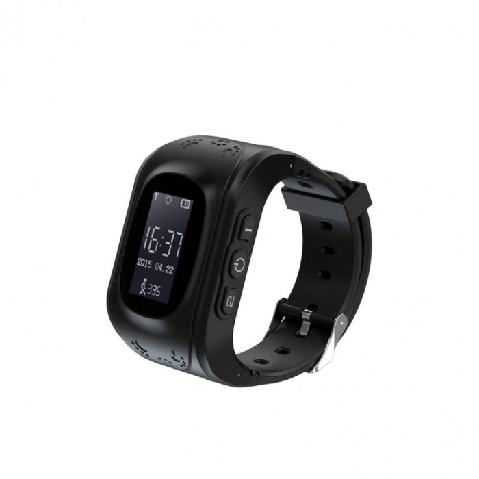 Ceas Smart Tracker pentru copii, Q50 cu functie telefon ,localizare GPS, pedometru,negru, 31x52x12.5 mm [2]