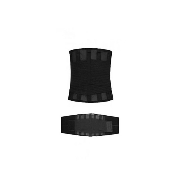 Centura Clepsydra Look ,pentru slabit si modelarea taliei, tip corset,adaptare gratuala cu scai pentru talie , L/XL, 70 cm,negru [7]