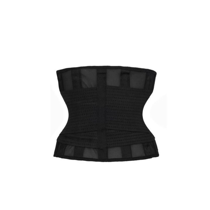 Centura Clepsydra Look ,pentru slabit si modelarea taliei, tip corset,adaptare gratuala cu scai pentru talie , S/M,negru [3]