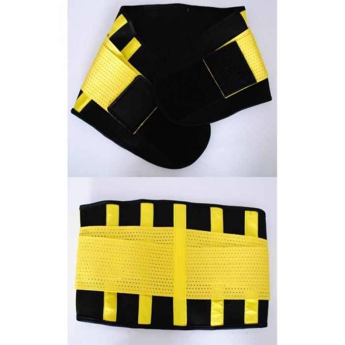 Centura de slabit Caliente Belt,masura 3XL, galben/negru [5]