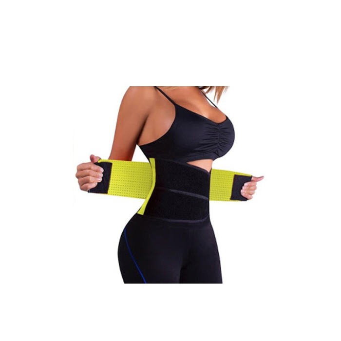 Centura de slabit Caliente Belt,masura XXL, galben/negru [1]