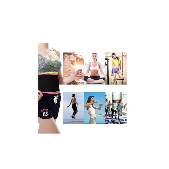 Centura de slabit FittnessBelt, marime universala, subtiaza, tonifica, unisex, prindere cu scai, 90x19 cm, negru, Doty®️ [2]